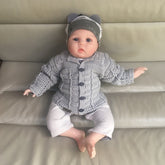 Stirling Crochet Baby Cardigan 0-3 Months | Crochet Pattern PDF | English